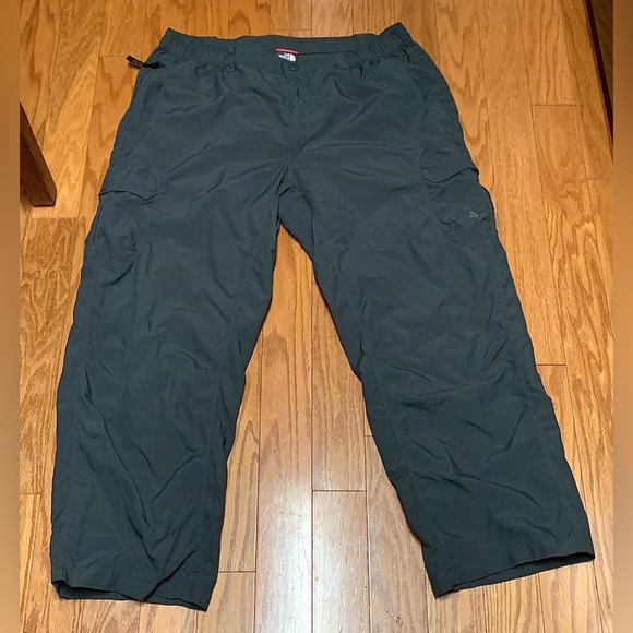 Men’s XL The North Face Dark Grey Nylon Packable Lightweight Hiking Cargo Pants - Picture 1 of 16